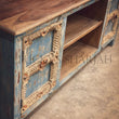 Load image into Gallery viewer, Blue & White Carved Tv Stand | Lucky Furniture & Handicrafts.