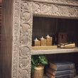 Load image into Gallery viewer, Grey Sidecarved Bookshelf | Lucky Furniture & Handicrafts.