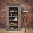 Load image into Gallery viewer, Grey Sidecarved Bookshelf | Lucky Furniture & Handicrafts.