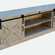 Load image into Gallery viewer, Barn Style Sliding door tv stand | Lucky Furniture & Handicrafts.