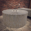 Load image into Gallery viewer, Round Geometric Bone Inlay Coffee Table | Lucky Furniture & Handicrafts.
