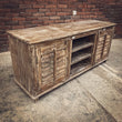 Load image into Gallery viewer, Cottage Chic Shutter Tv stand | Lucky Furniture & Handicrafts.