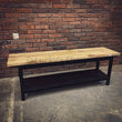 Load image into Gallery viewer, Minimalist Mango wood tv stand with shelf | Lucky Furniture & Handicrafts.