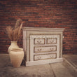 Load image into Gallery viewer, Carved brass inaly drawchest | Lucky Furniture & Handicrafts.