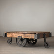 Load image into Gallery viewer, Industrial Cart Coffee Table | Lucky Furniture & Handicrafts.