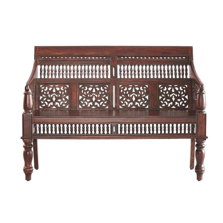 Carved Bench Double Seater | Lucky Furniture & Handicrafts.