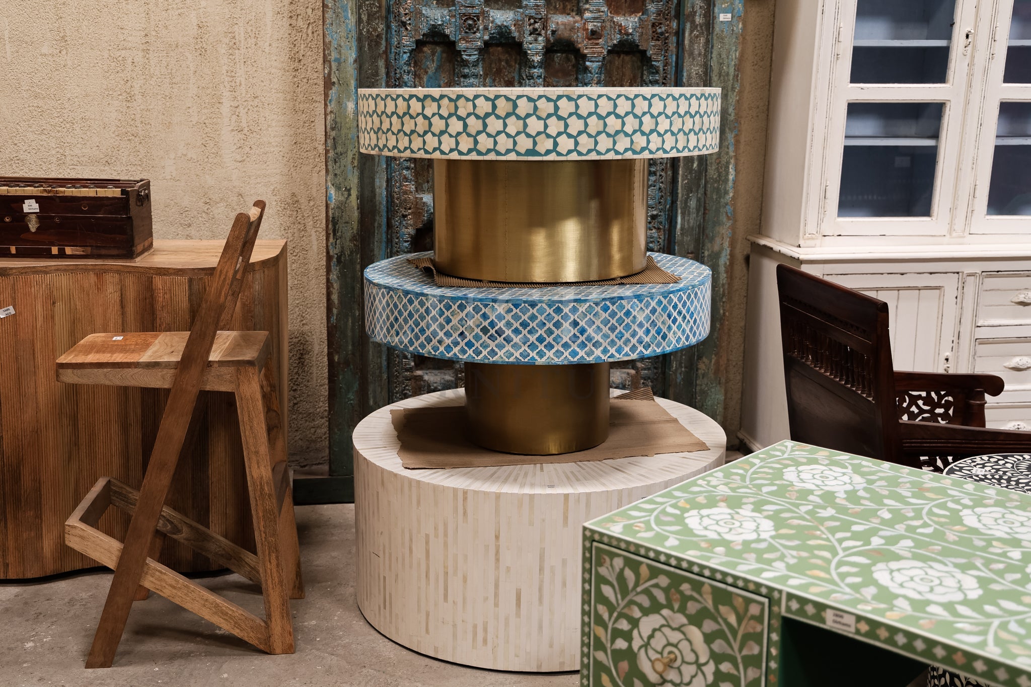 Bone & Mother of Pearl Inlay Collection