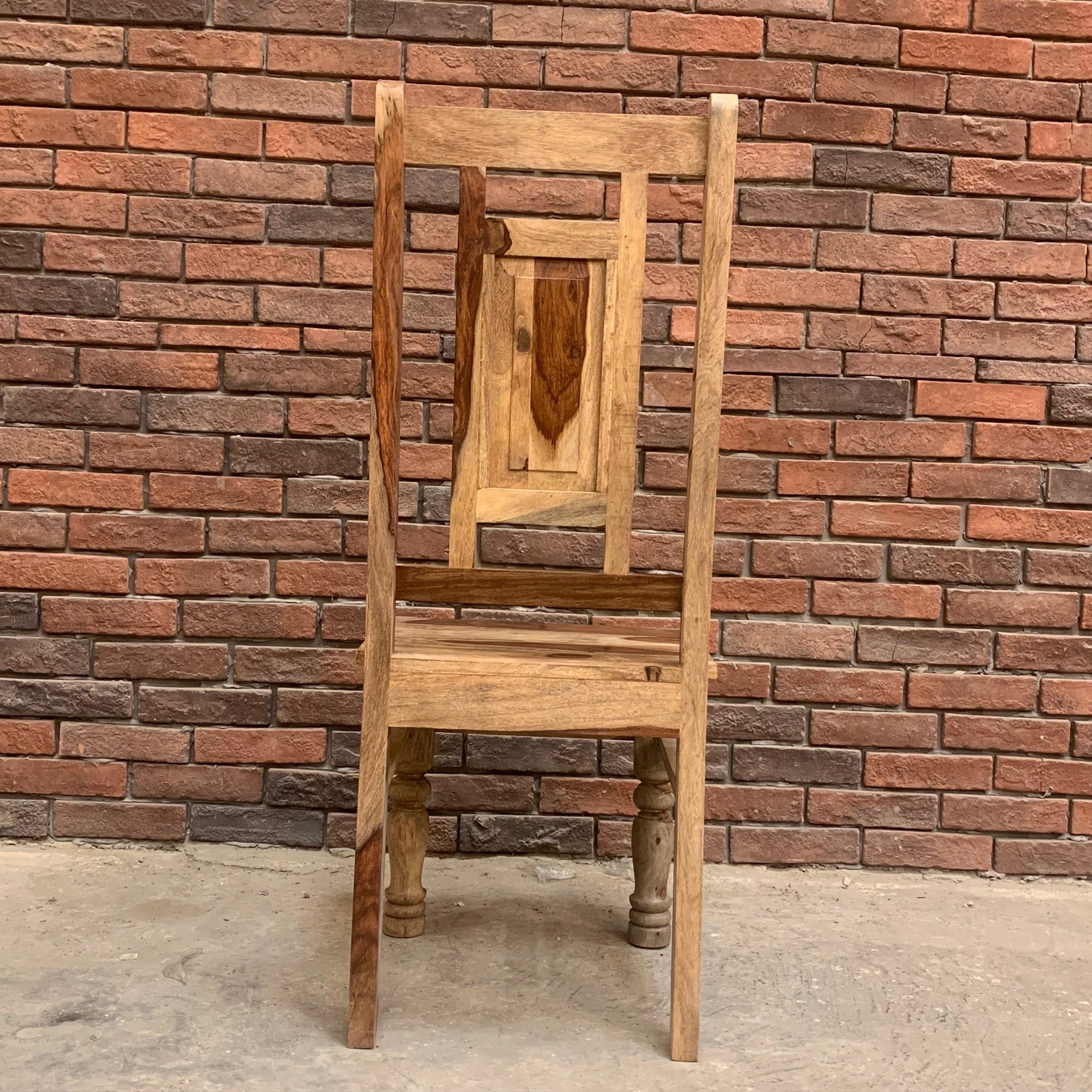 Rosewood plain panel chair