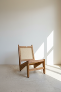 Rattan teak wood accent chair