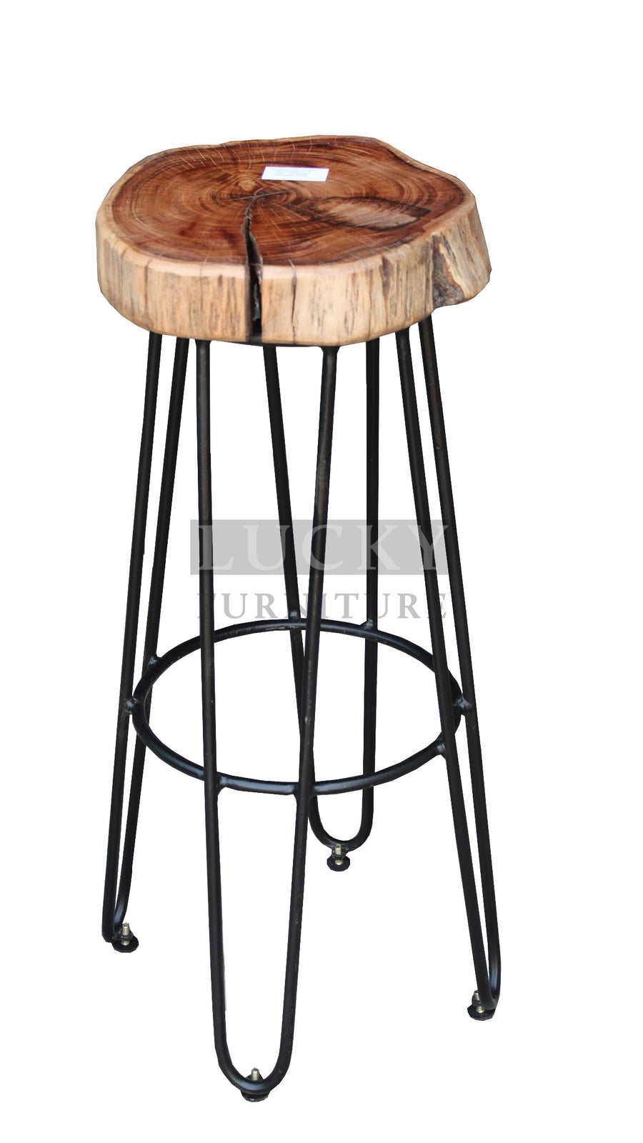 Live edge bar stool