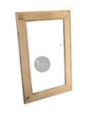Rattan and Mango Wood Mirror Frame.