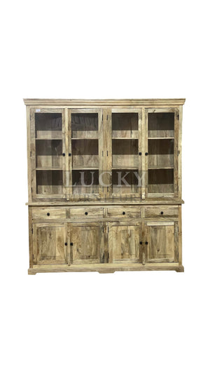 Plain panel glass cabinet