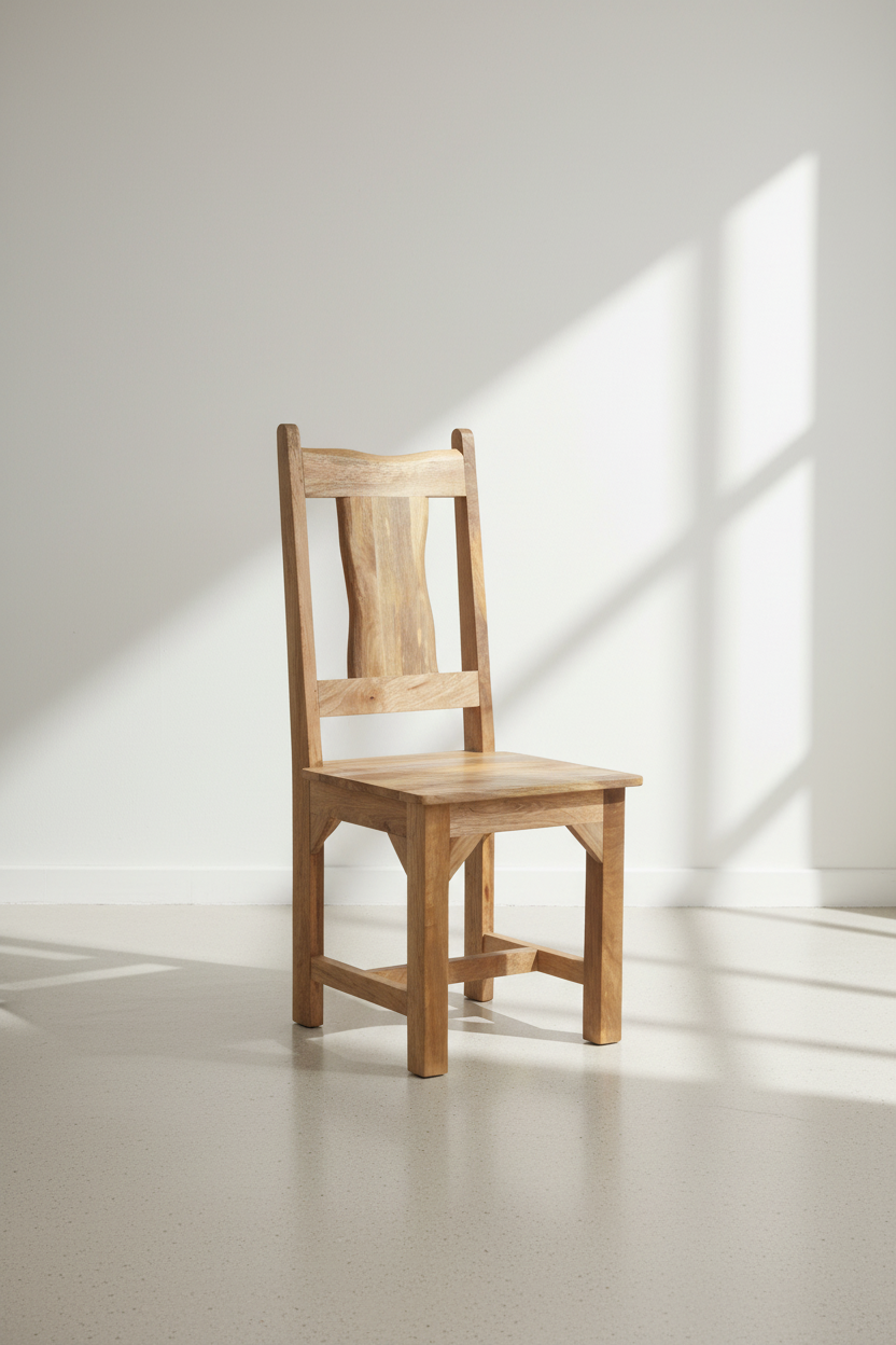 Live Edge Mango Wood Chair