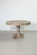 Mango wood pedestal table