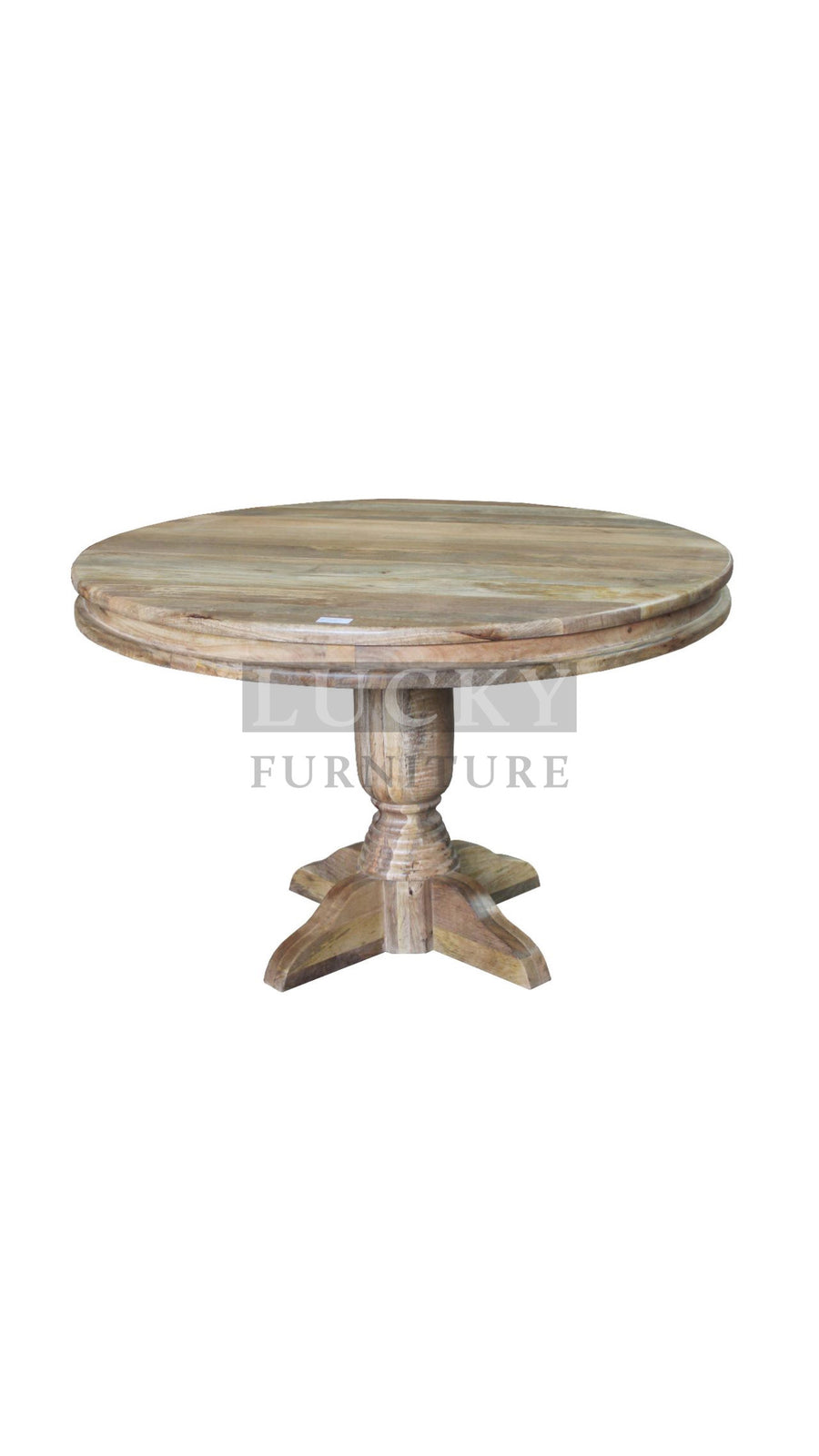 Mango wood pedestal table