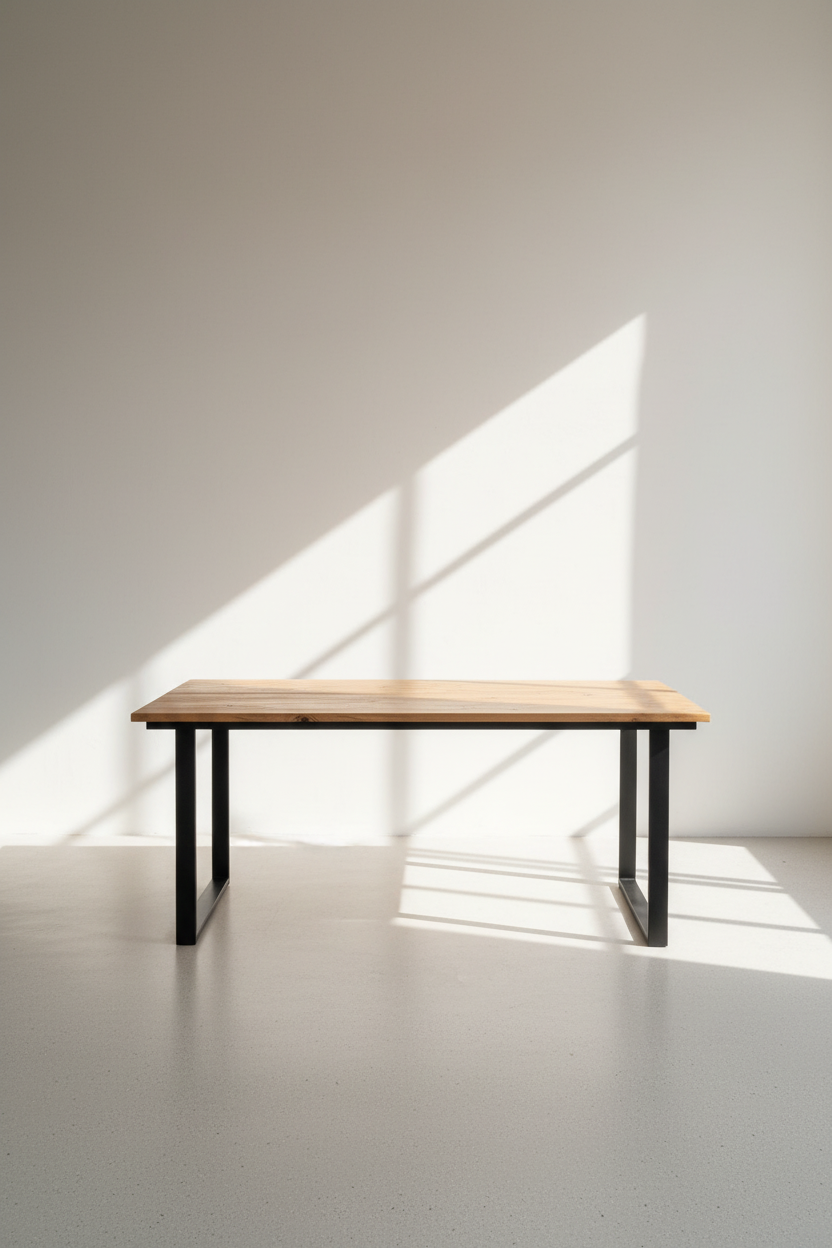 Mango wood U Leg Table.