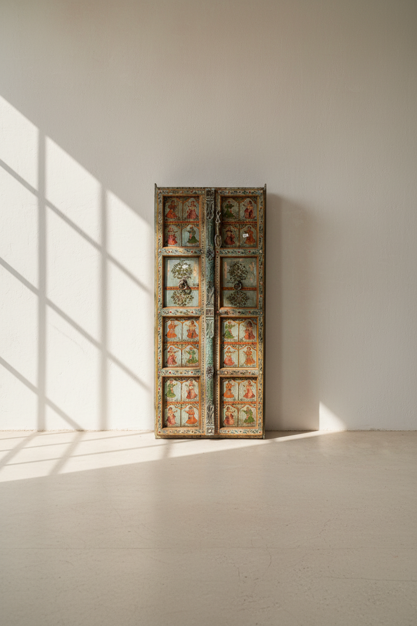 Handpainted door.