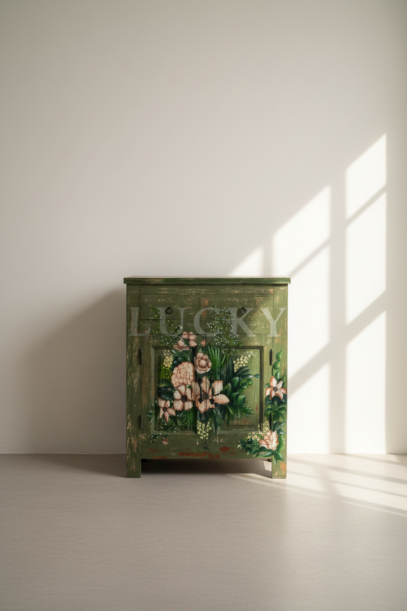 Handpainted sideboard.