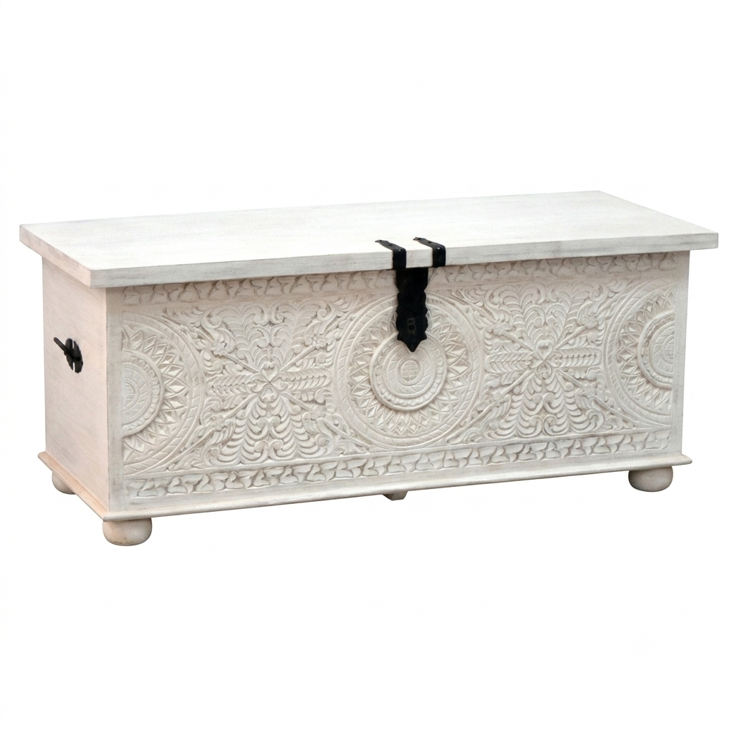 Wooden Storage Trunk