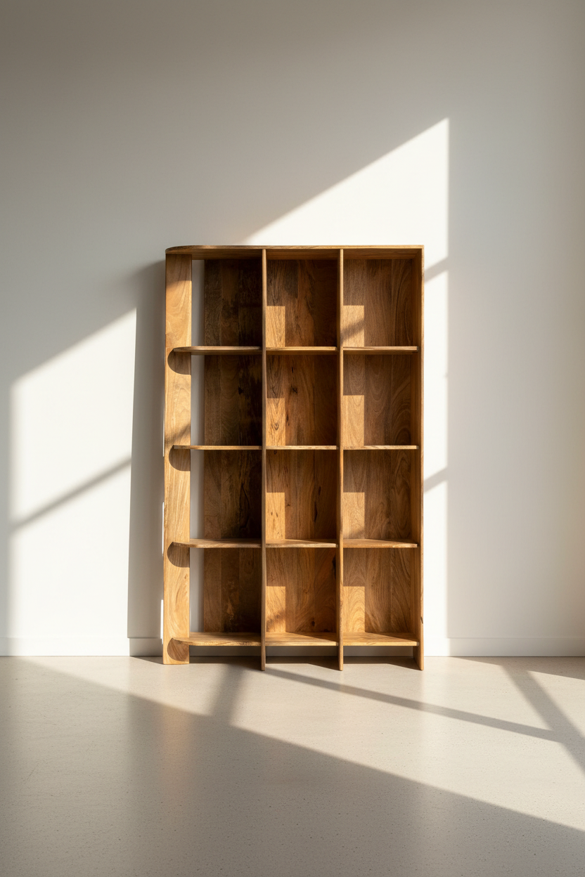 Curved bookshelf