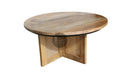Rattan and mango wood coffee table.