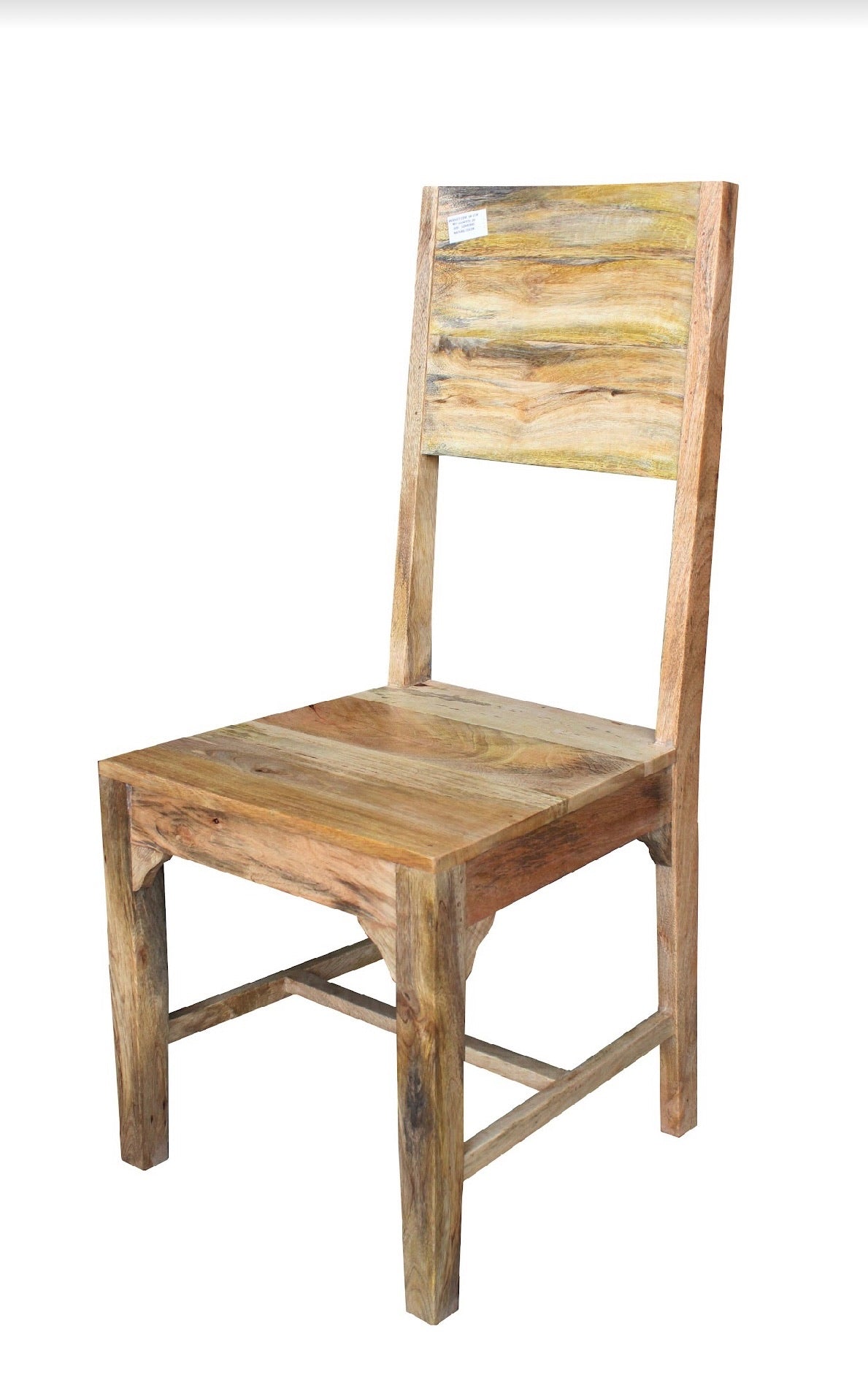 Half Plain Panel Mango wood Chair