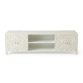 Floral Mother of Pearl Inlay Tv Stand.