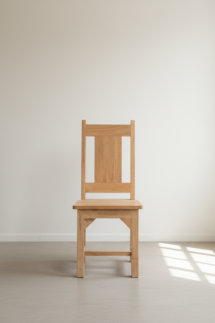 Plain Panel Mango Wood Chair