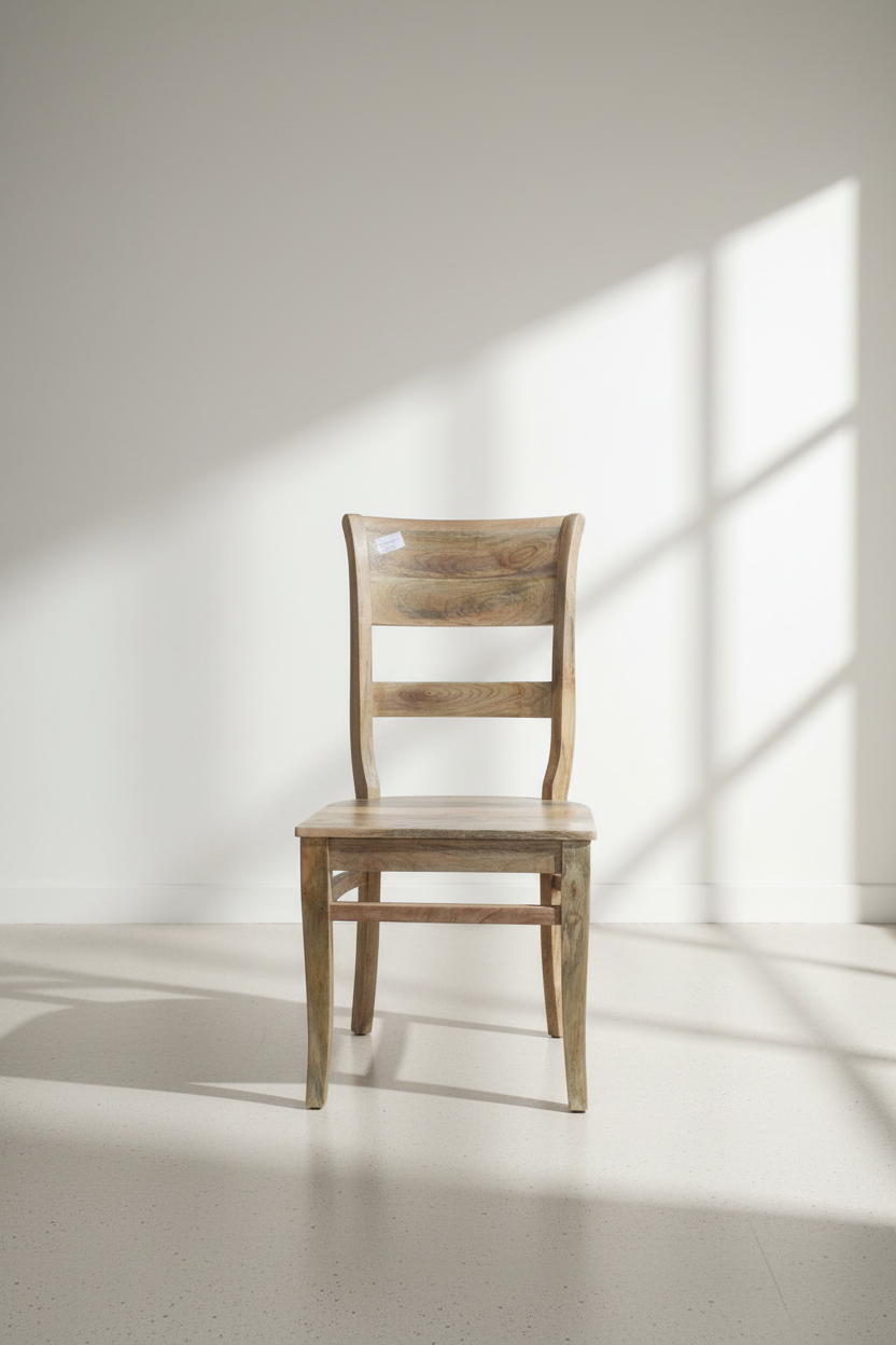 Round Back Mango wood Chair