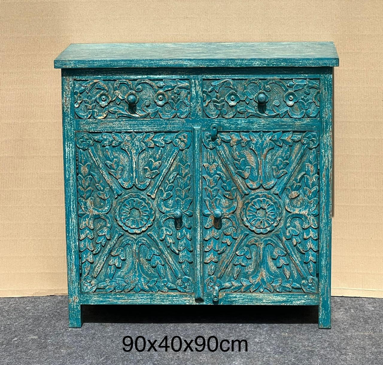 2 draw carved sideboard