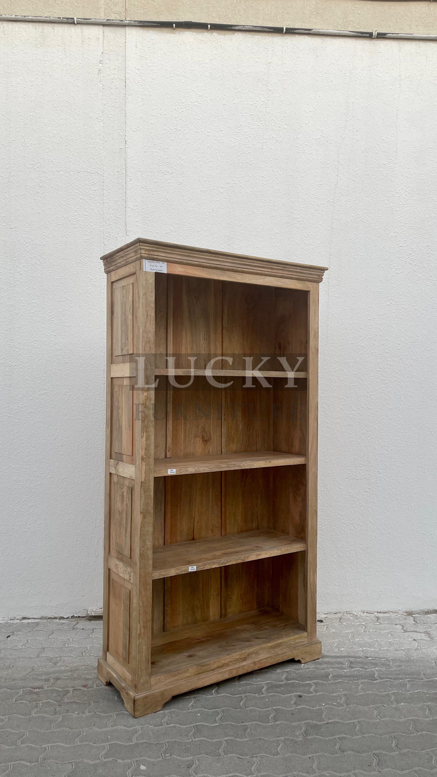 Paneled bookshelf