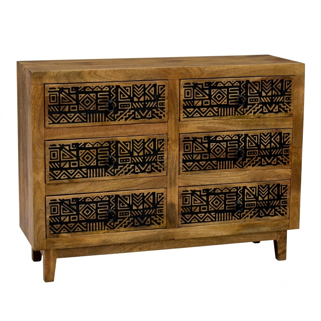 Tribal Geometric Carvings