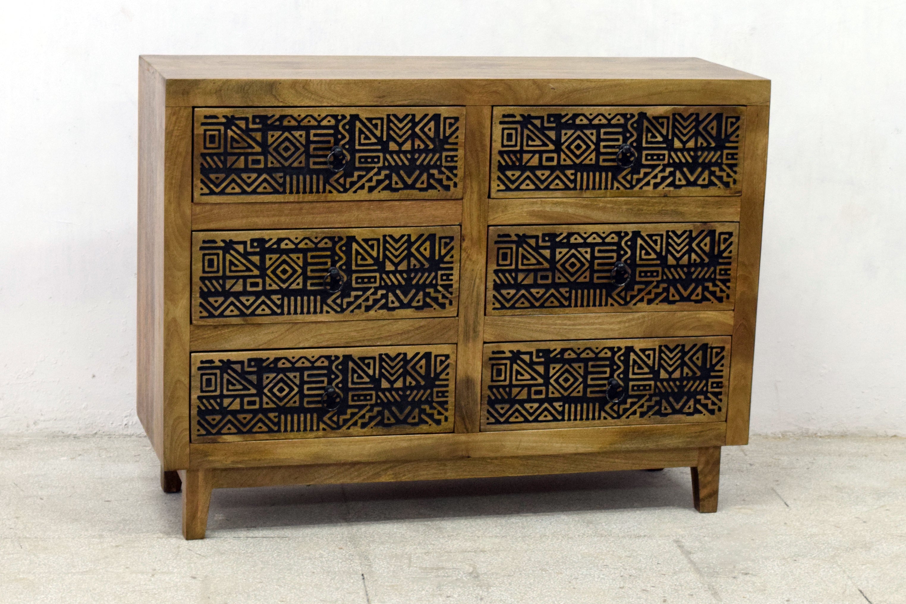 Tribal Geometric Carvings