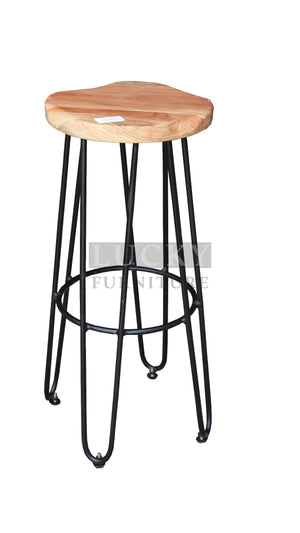 Bar stool live edge