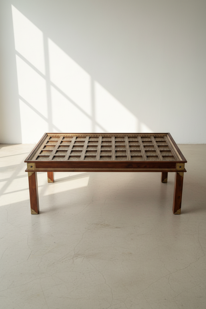 Brass Inlay Table