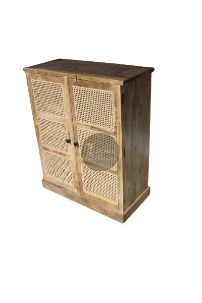 Rattan and Mango Wood Bar.