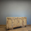 Load image into Gallery viewer, 4 door rattan sideboard

