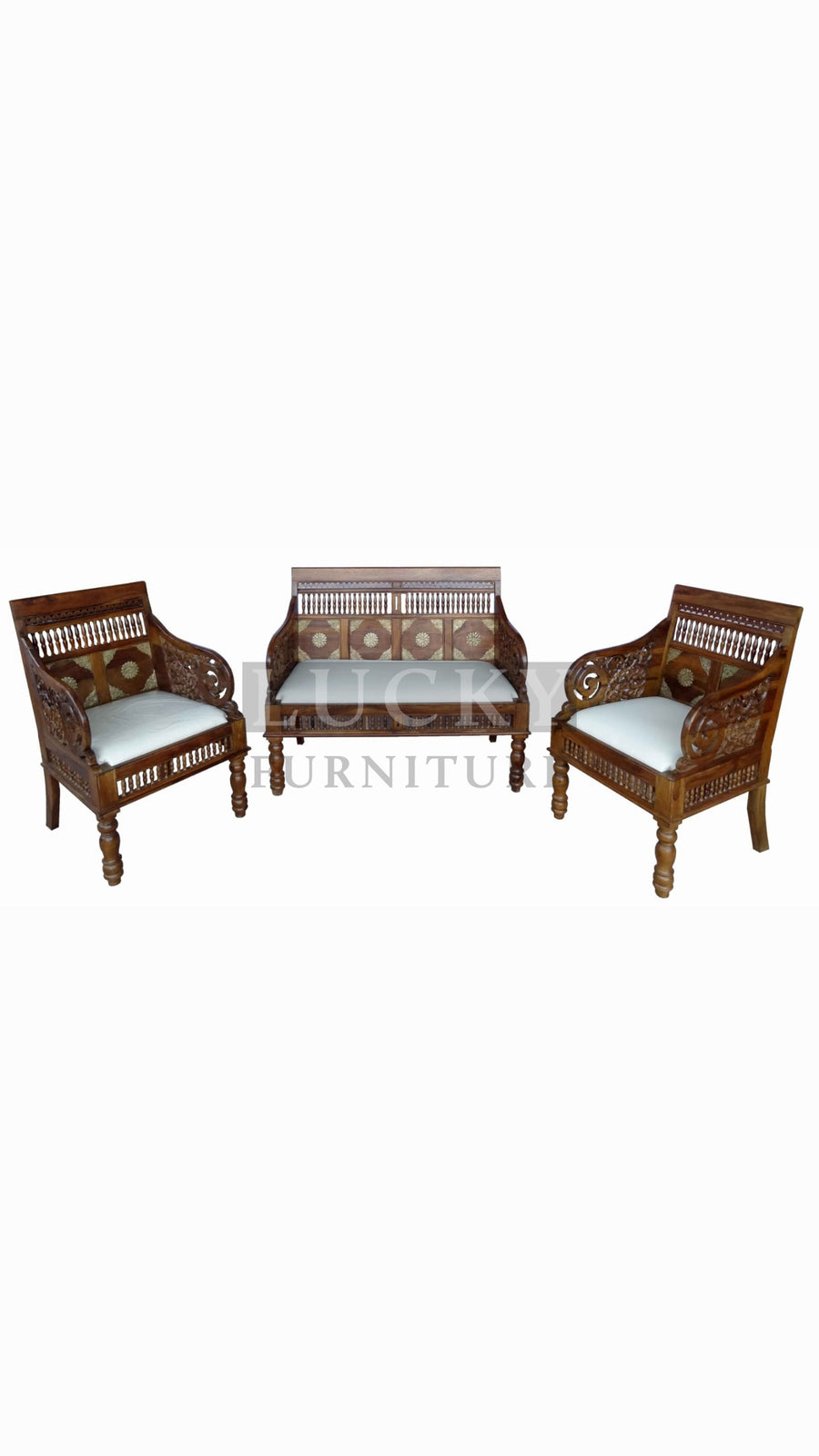 Brass sofa set