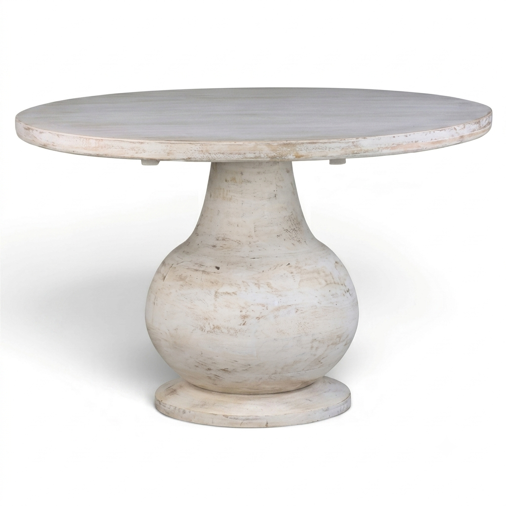 Pedestal dining table.