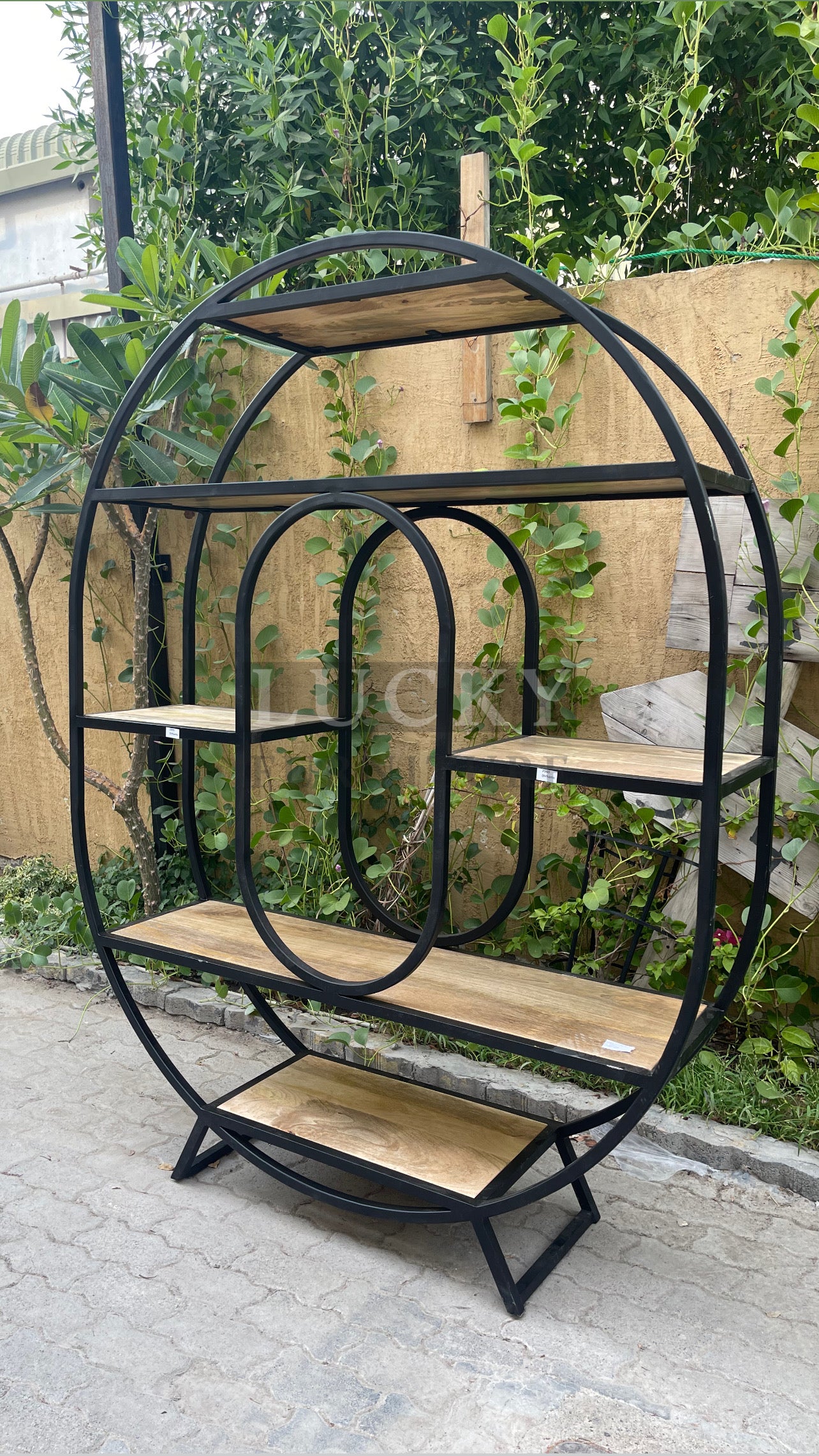 Oval bookshelf