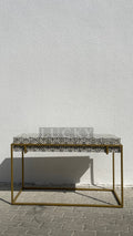 Arabesque bone inlay console