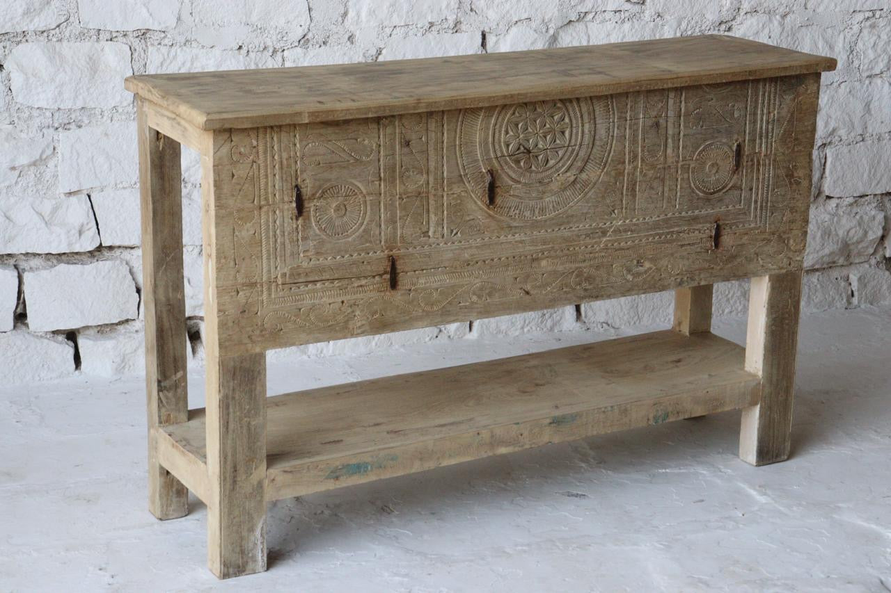 Heritage Hand-Carved Console Table.