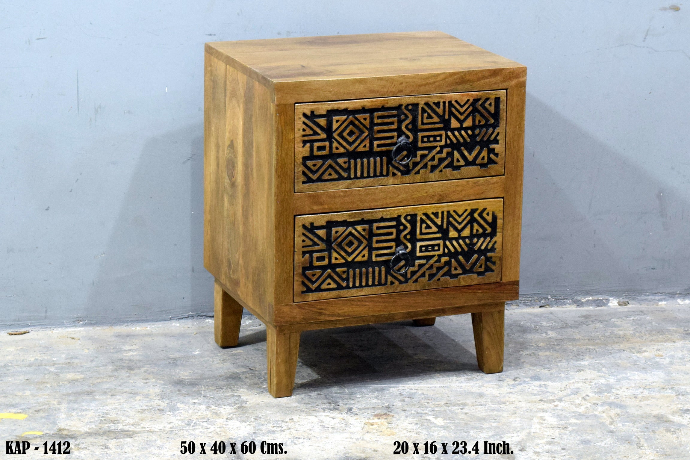 2 draw tribal Bedside/Sidetable
