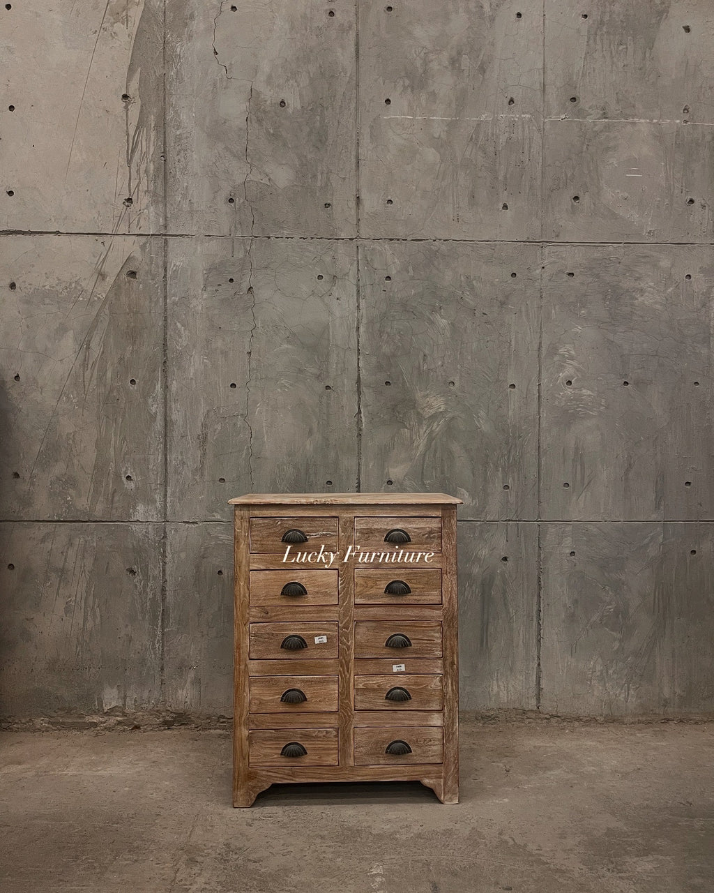 Teak wood 10 draw chest