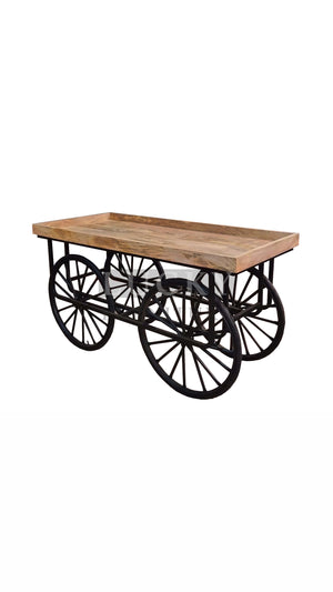 Mango wood trolley