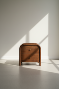 Mango wood 2 drawer side/bed side table
