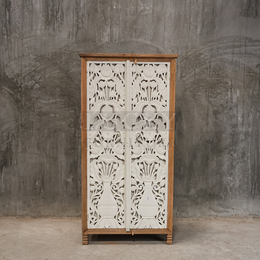 Carved Mango Wood Cabinet