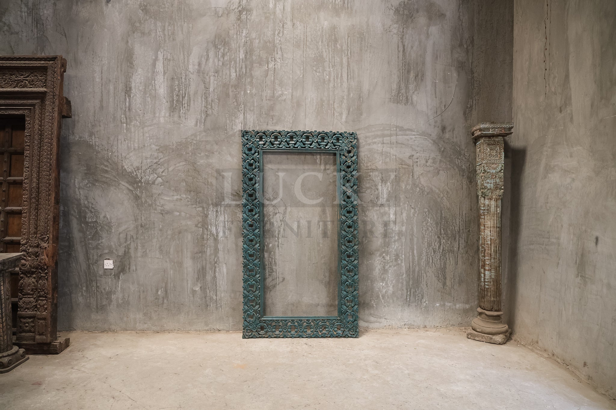 Carved Vibrant Mirror Frame