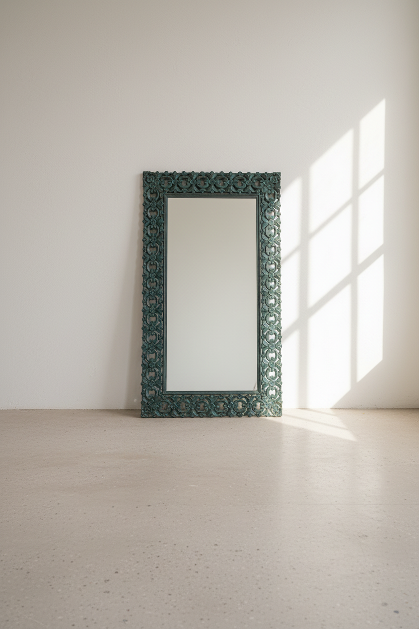 Carved Vibrant Mirror Frame