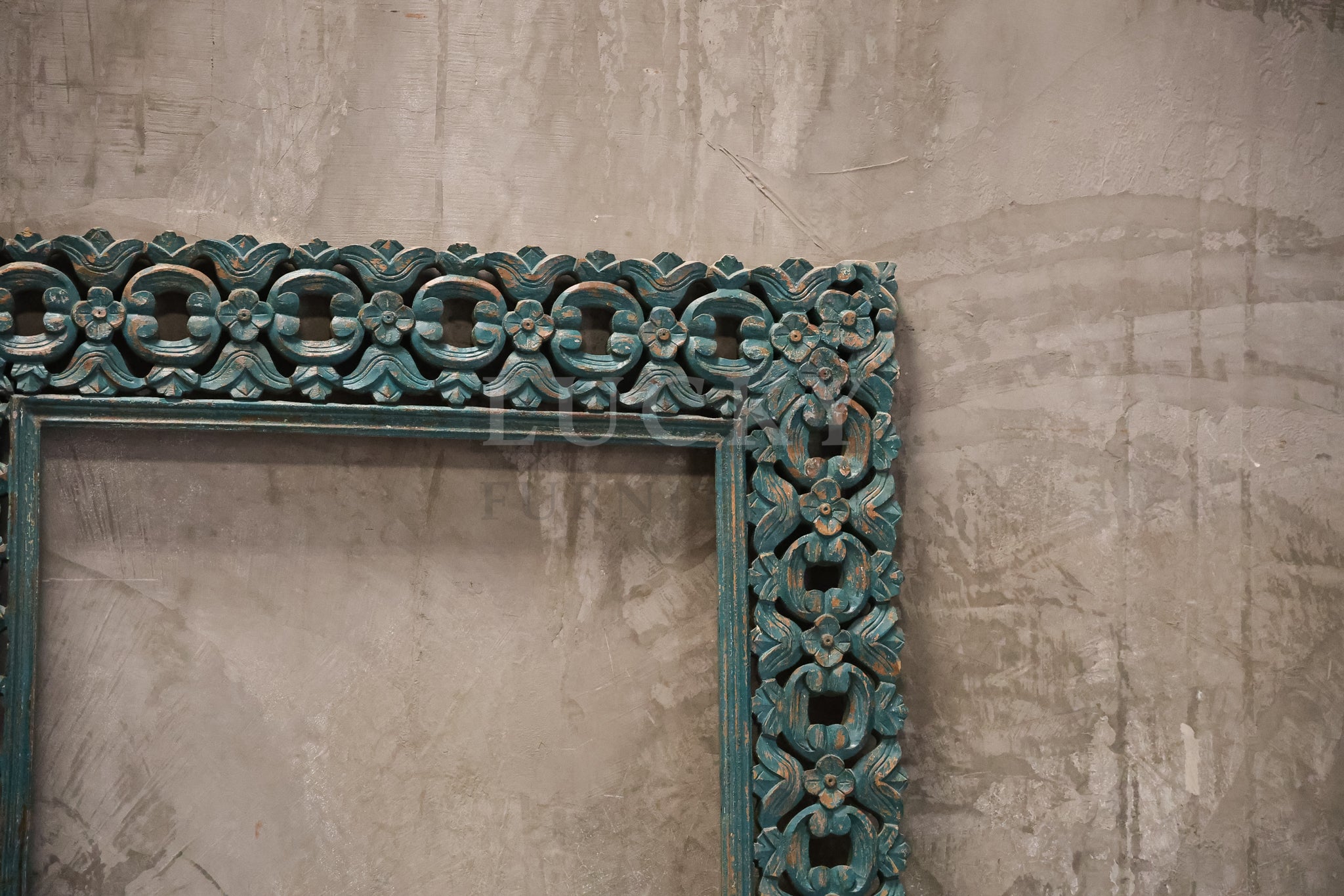 Carved Vibrant Mirror Frame
